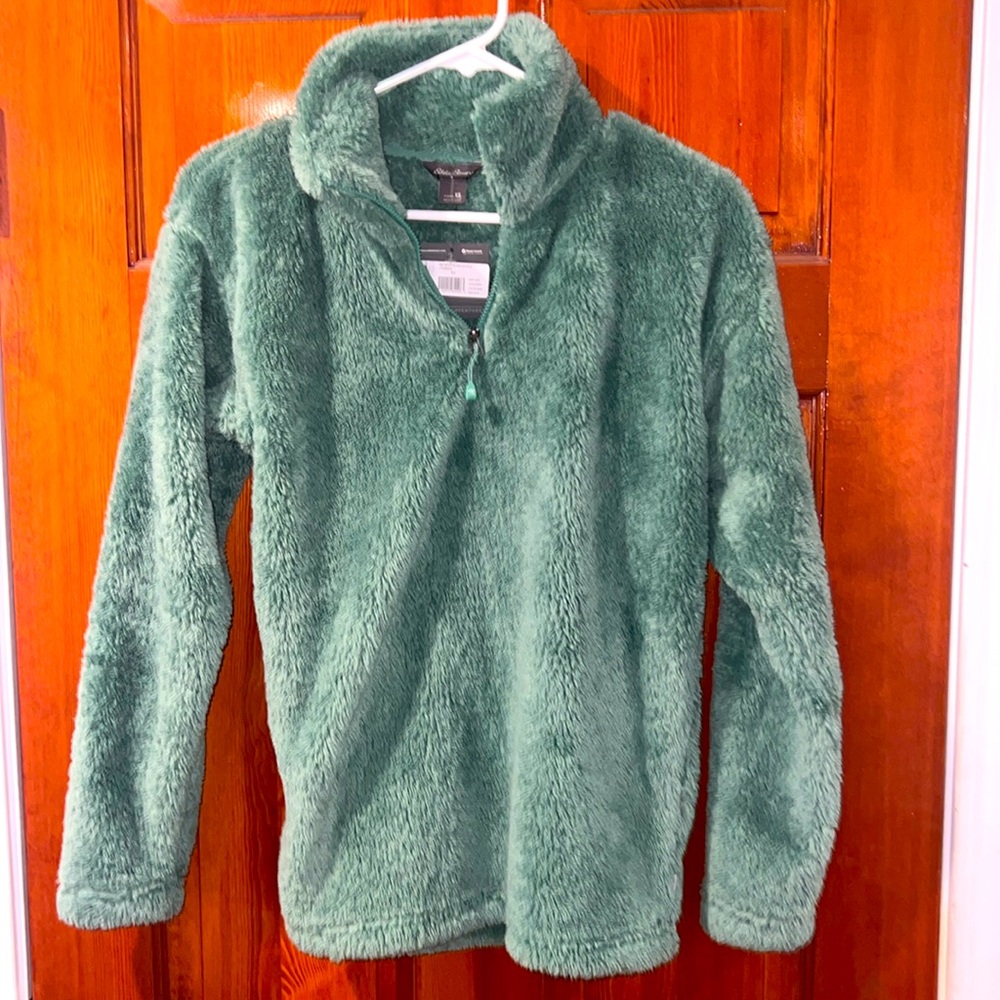 NWT pullover half zip xs spruce green